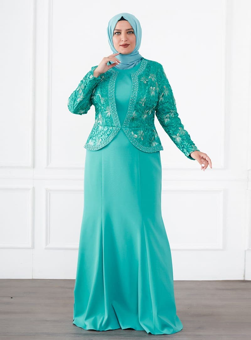 Abiye Elbise - Yeşil