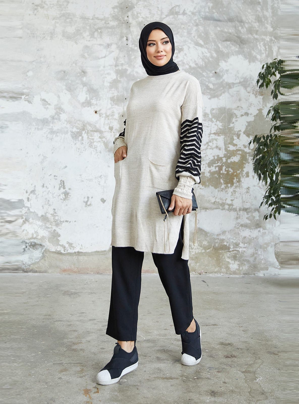 Cepli Triko Tunik Bej