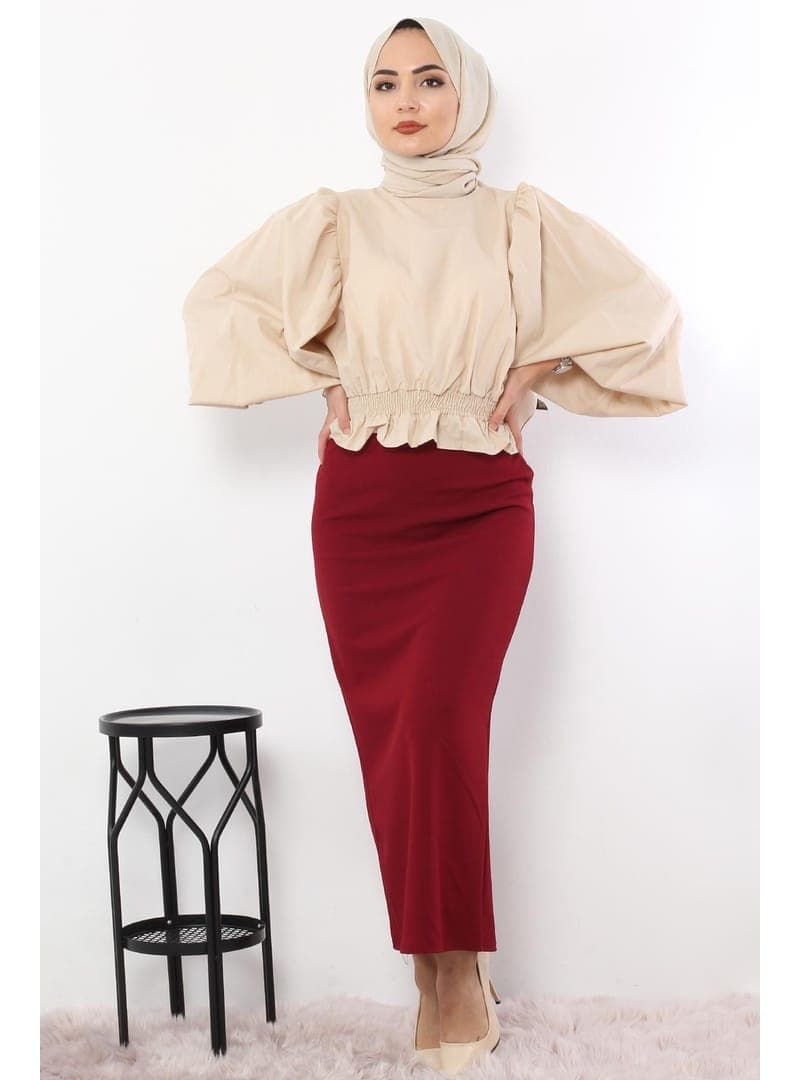 Kalem Etek Bordo