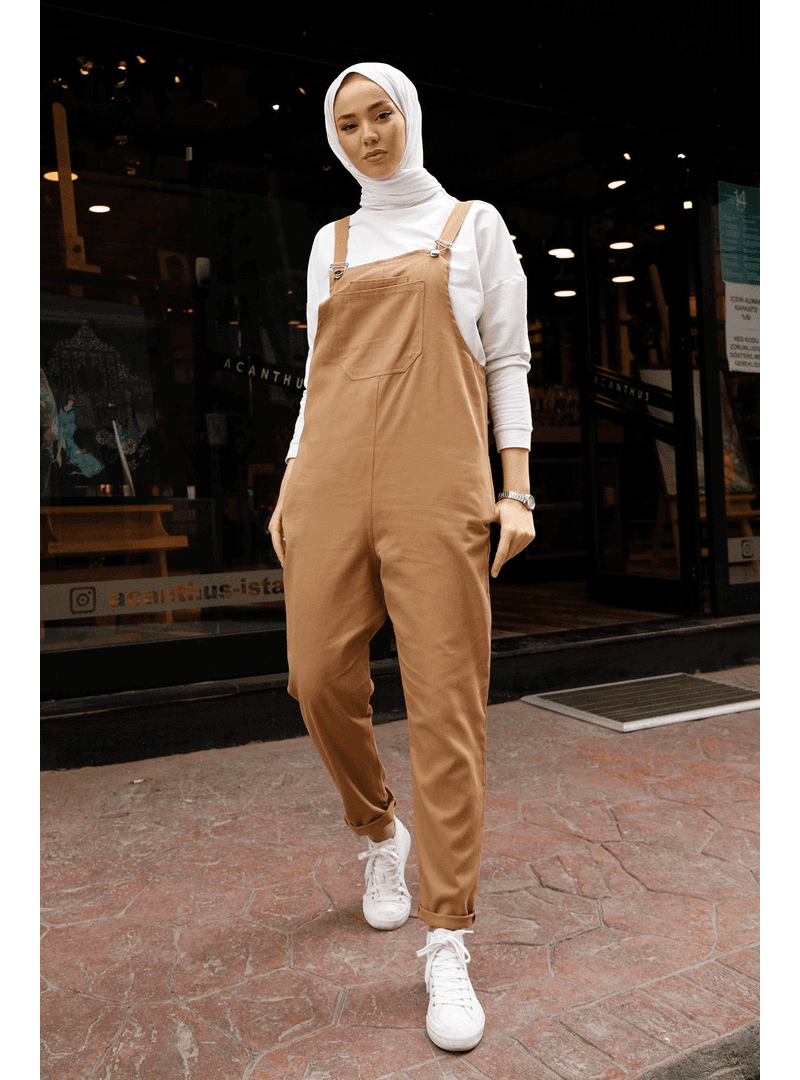 Camel Askılı Salopet