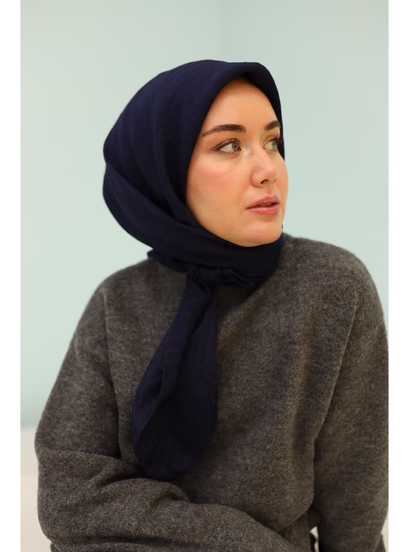 Eşarp 90x90 Lacivert