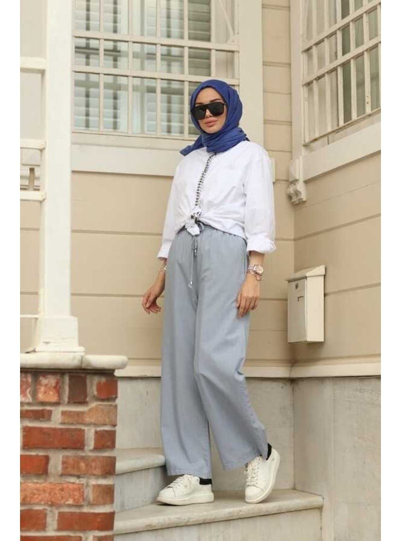 Lastikli Denim Pantolon 1105 Mavi