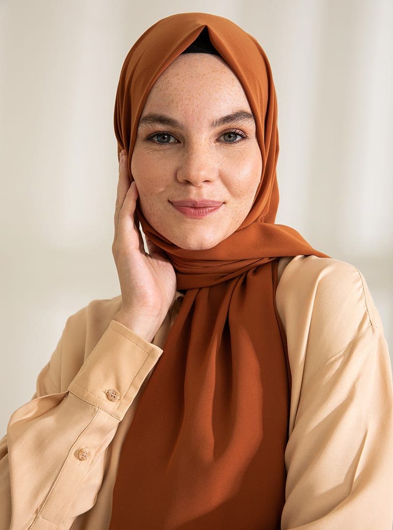 Medine İpeği Şal Taba