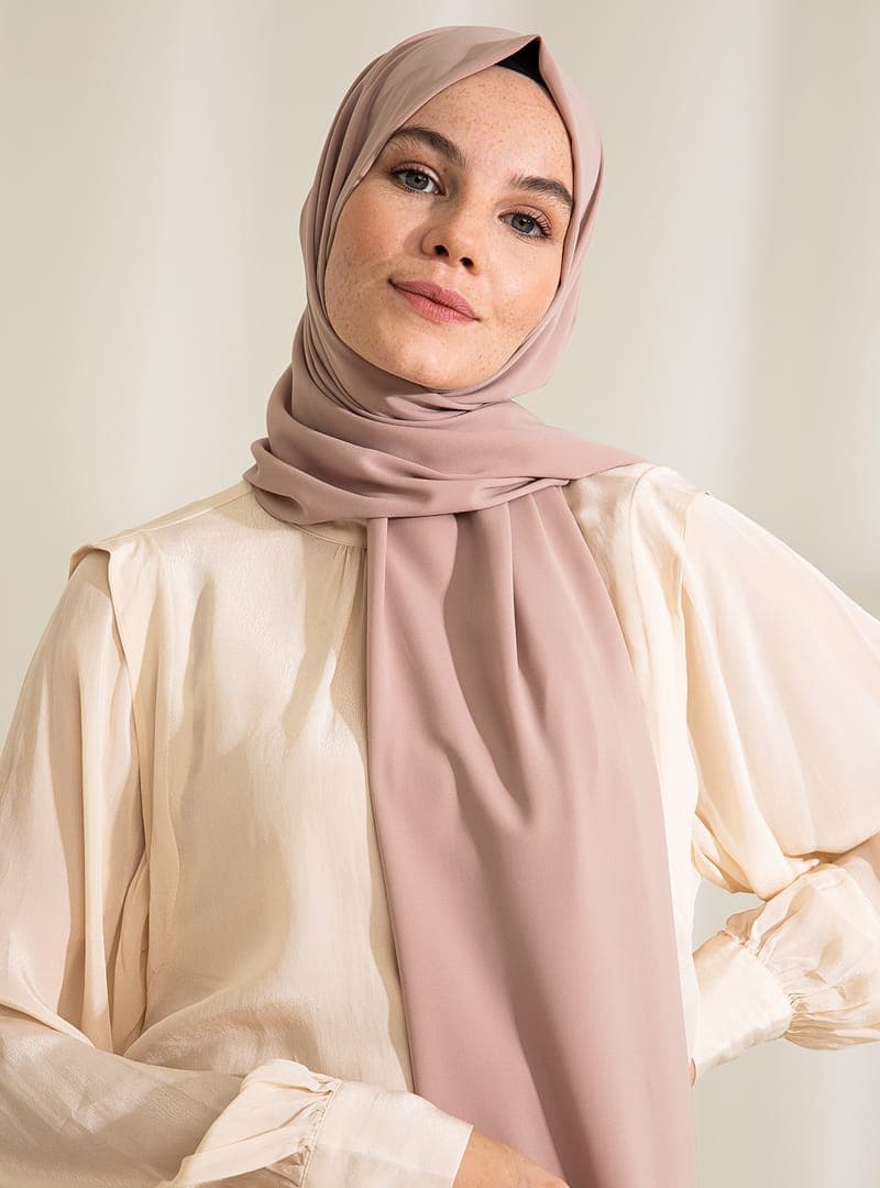 Medine İpeği Şal Taş Rengi