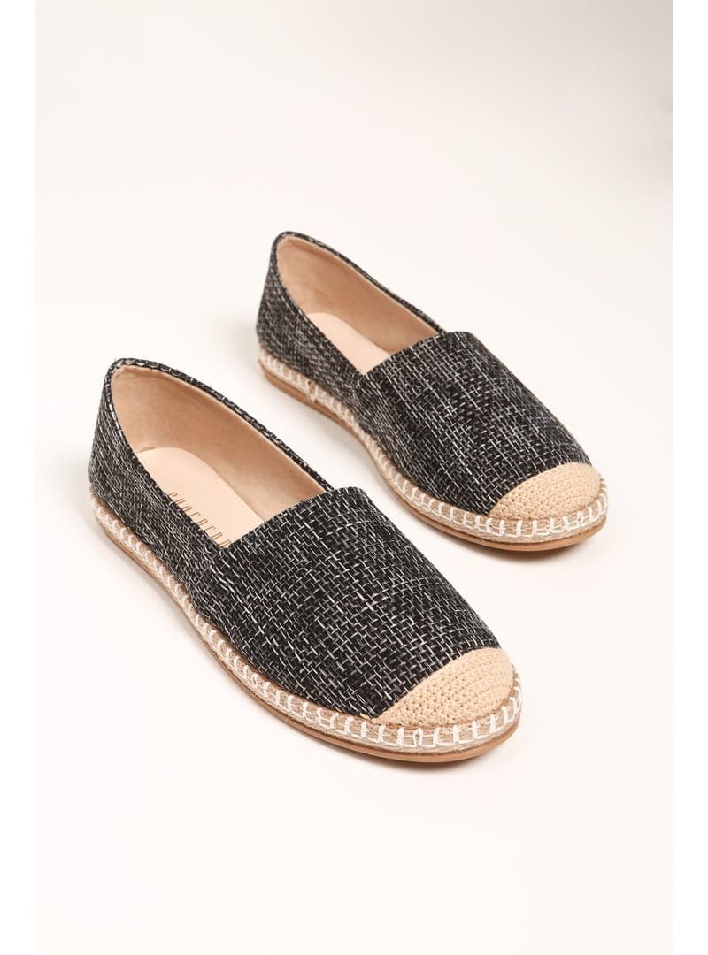 Keten Espadril Günlük Ayakkabı Siyah