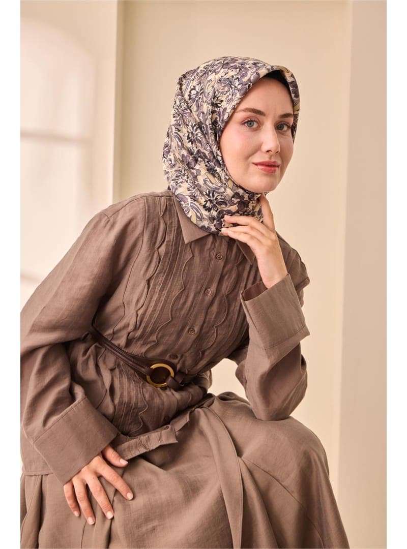 İpek Eşarp 90x90 Çok Renkli