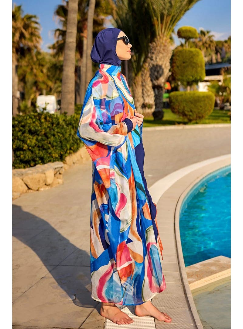 Çok Renkli Pareo Kimono P2508