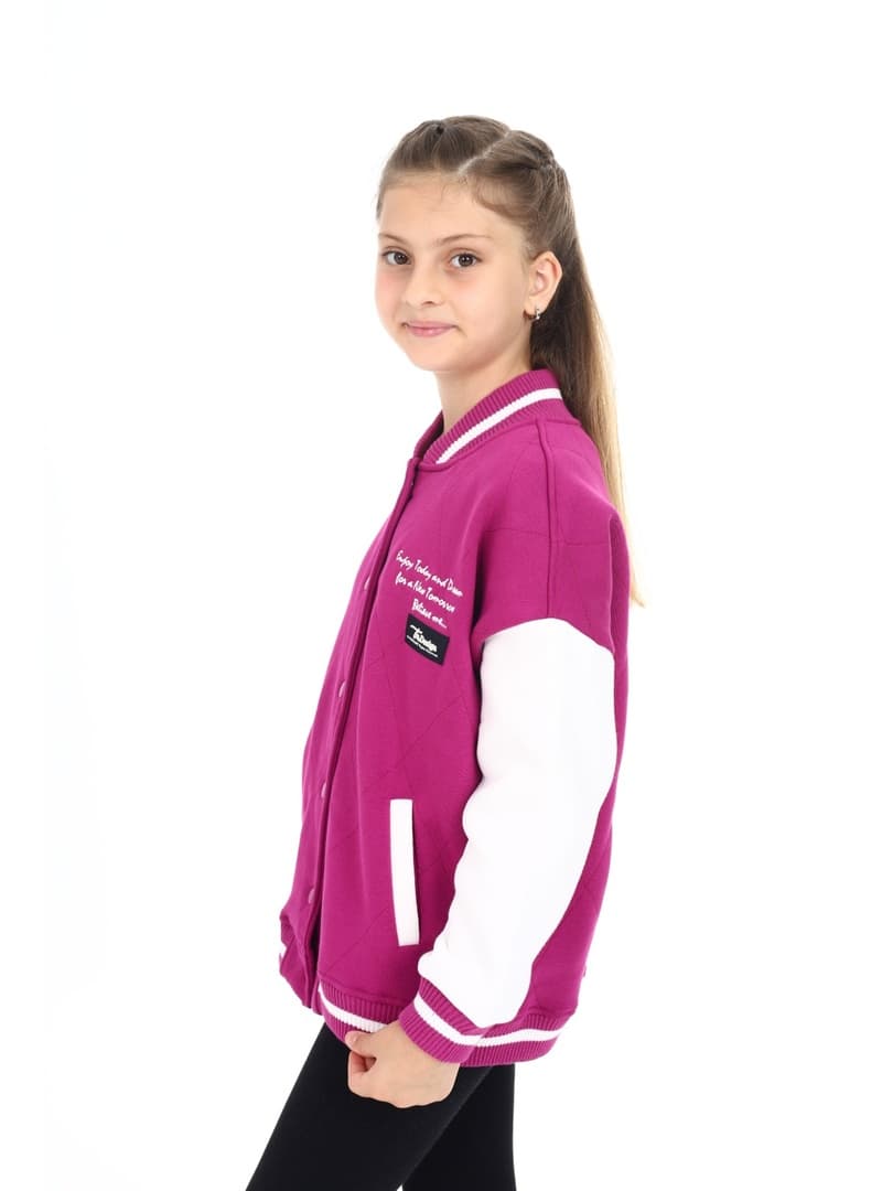 Kız Çocuk Kolej Hırka Mürdüm