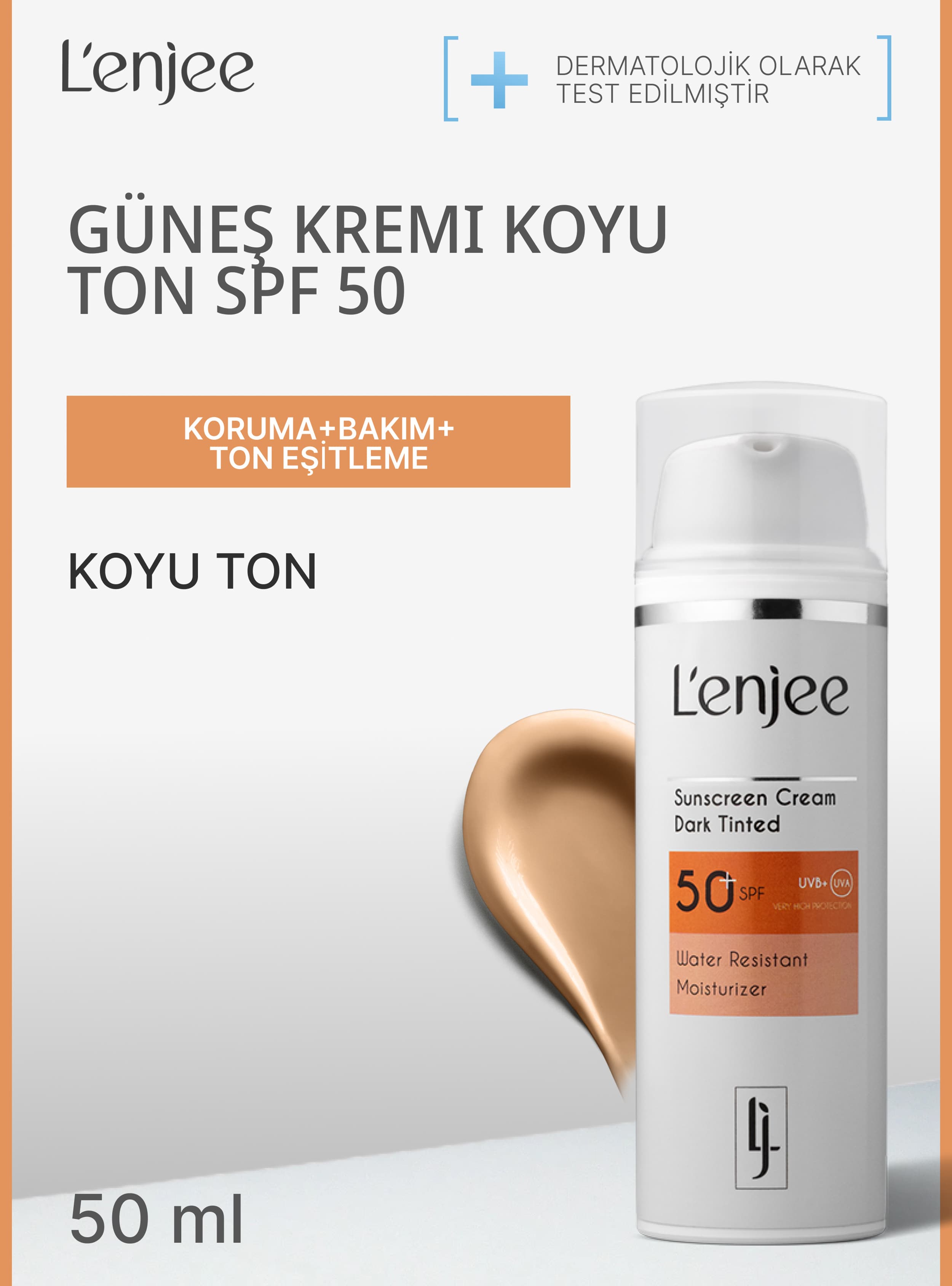 Koyu Ton Güneş Kremi SPF50