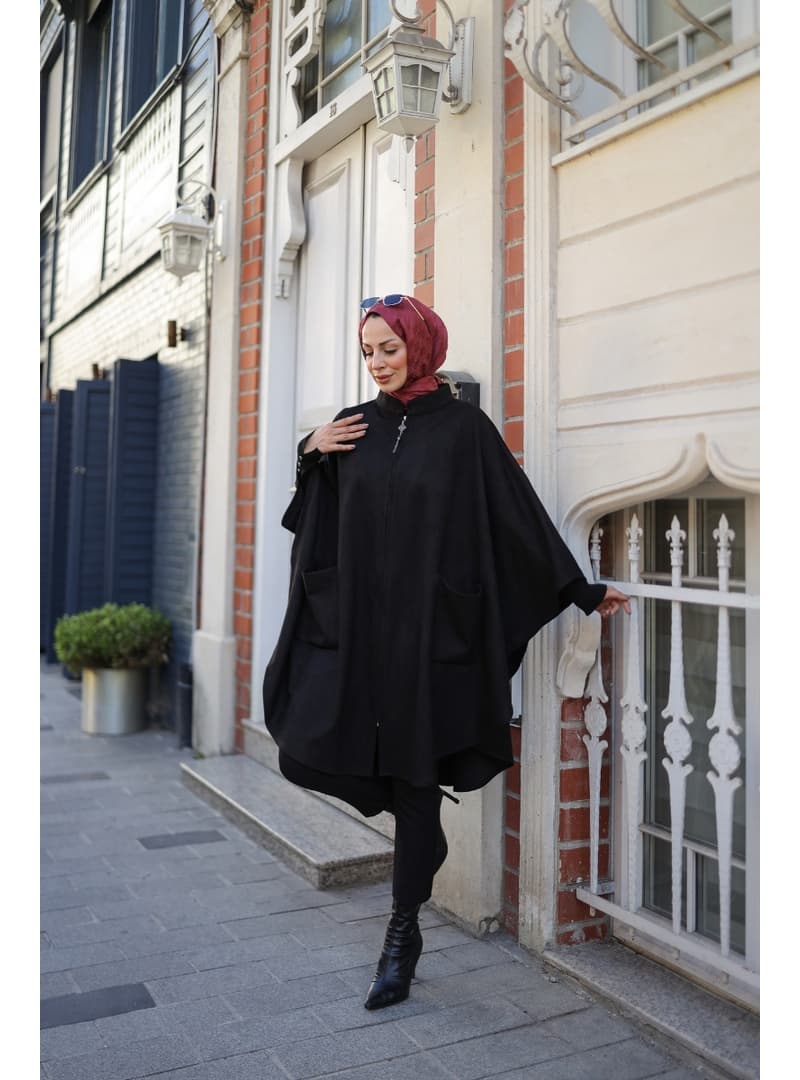 Süet Panço Siyah