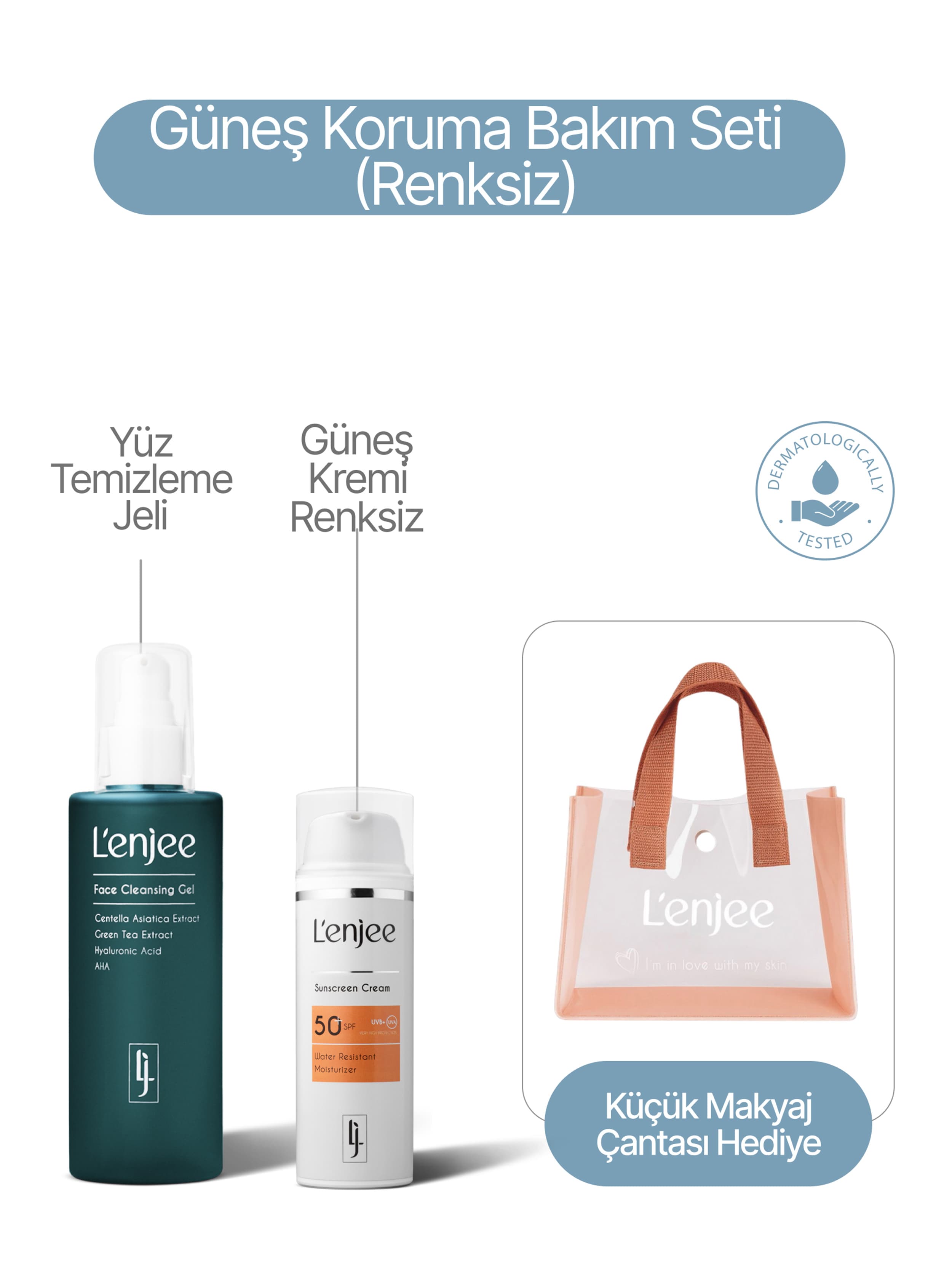 Güneş Koruma Bakım Seti Renksiz