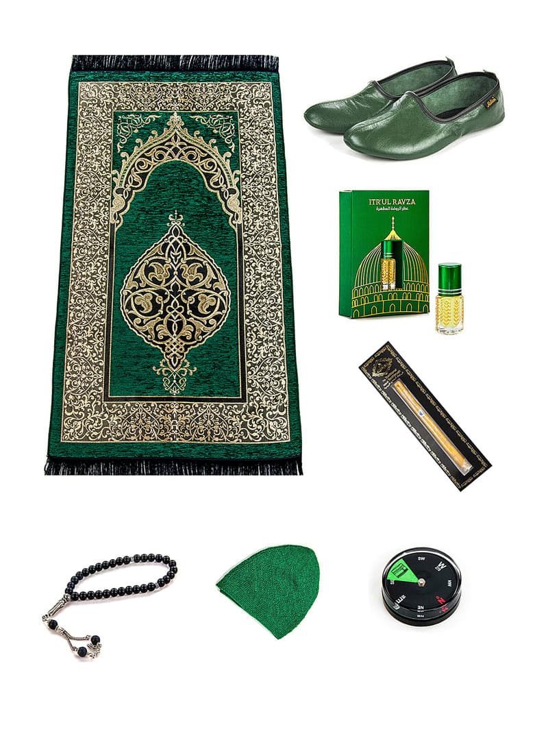 Ramazan Özel Seccade Seti Yeşil