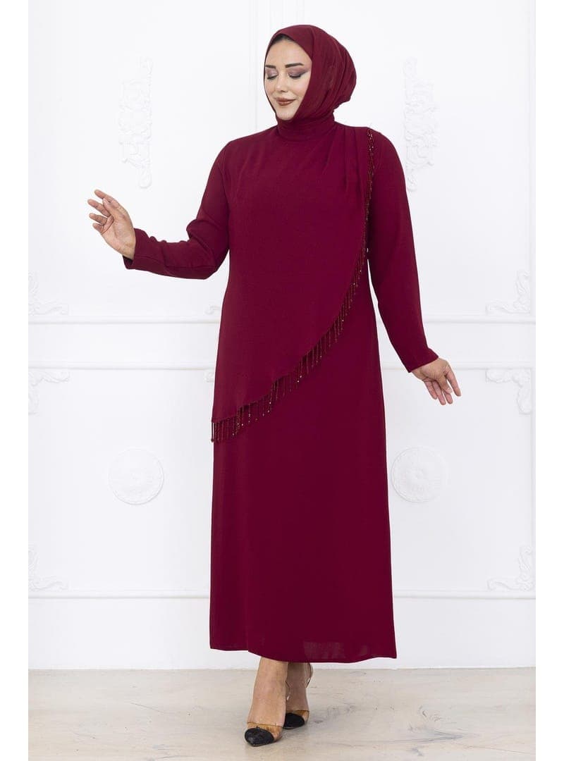 Abiye Elbise 150 cm Bordo