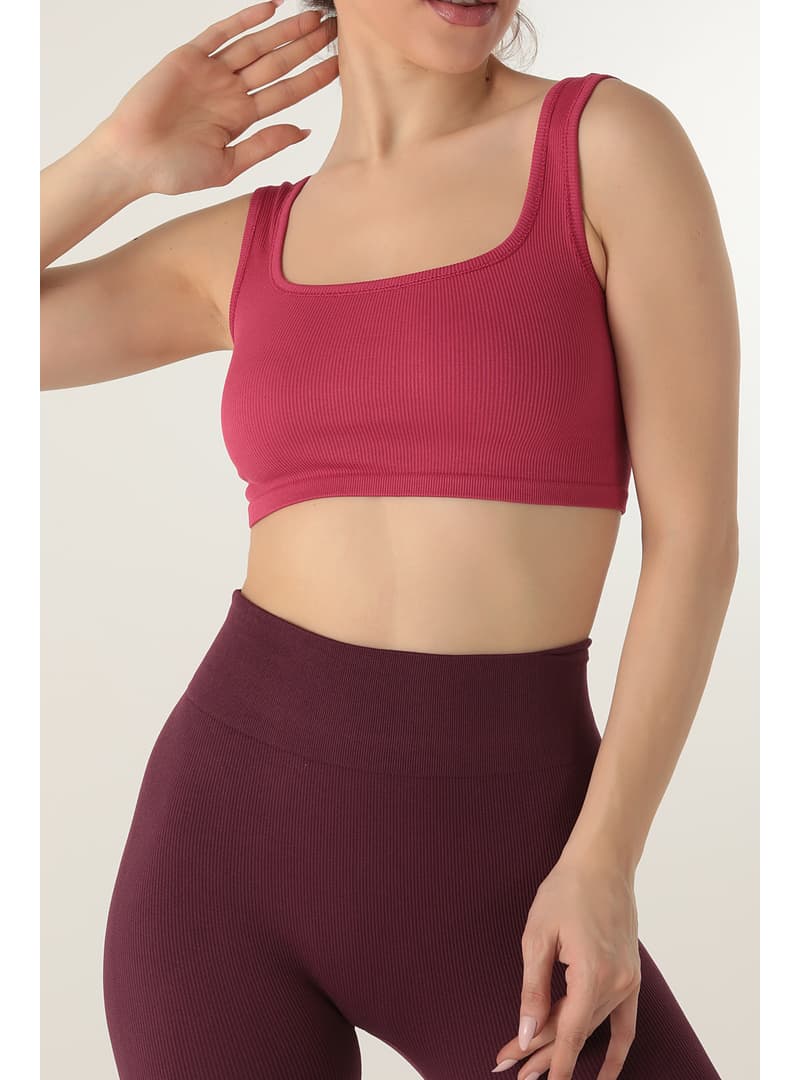 DoReMi Seamless Fitilli Spor Sütyeni Fuşya