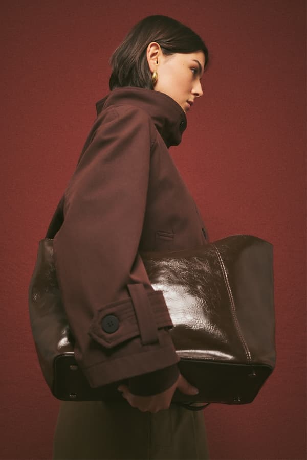 SQUARE TOTE ÇANTA KAHVERENGİ