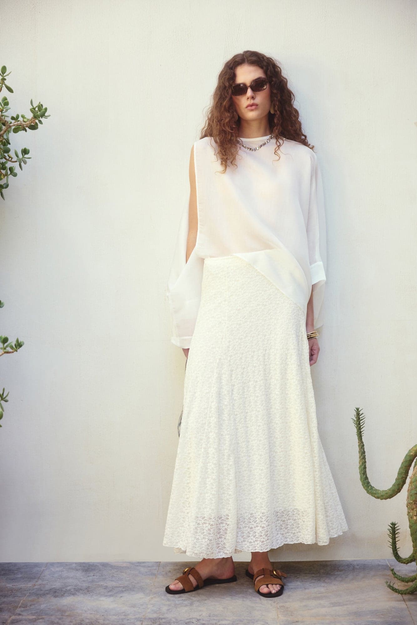 LACE MAXI SKIRT