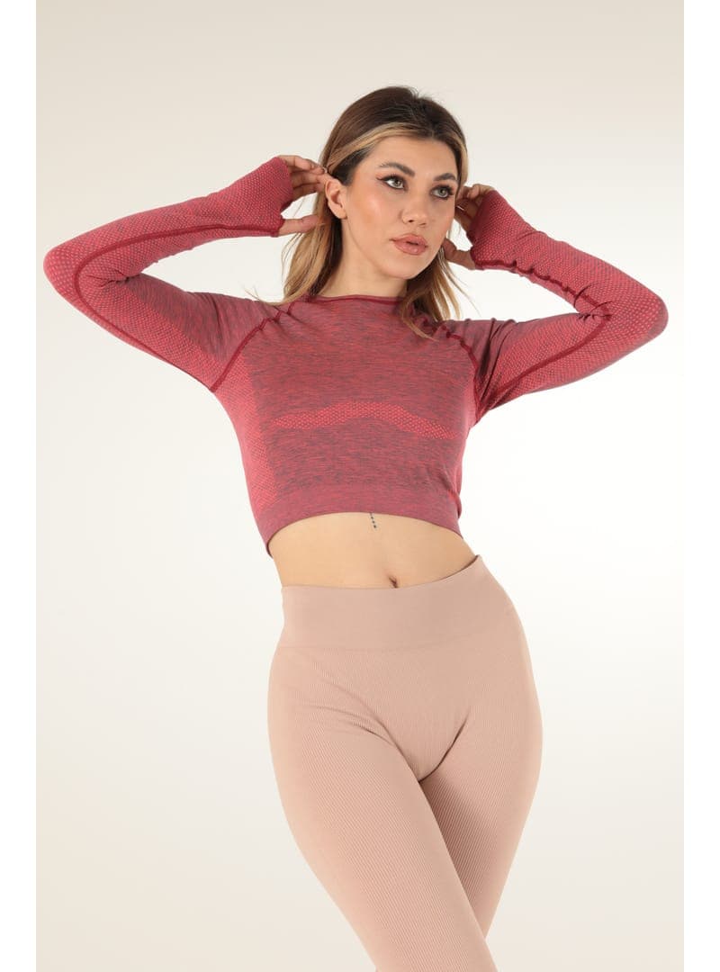 Miofit Uzun Kollu Crop Spor Tişört