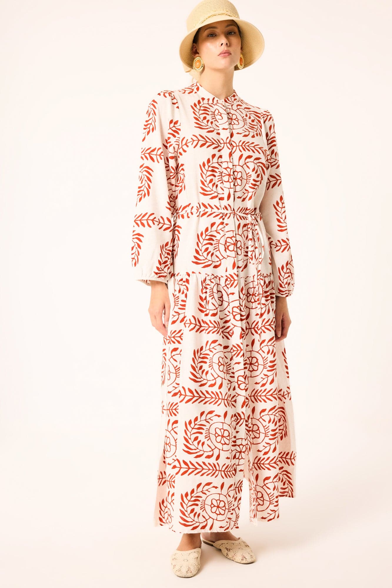 PATTERNED VISCOSE DRESS