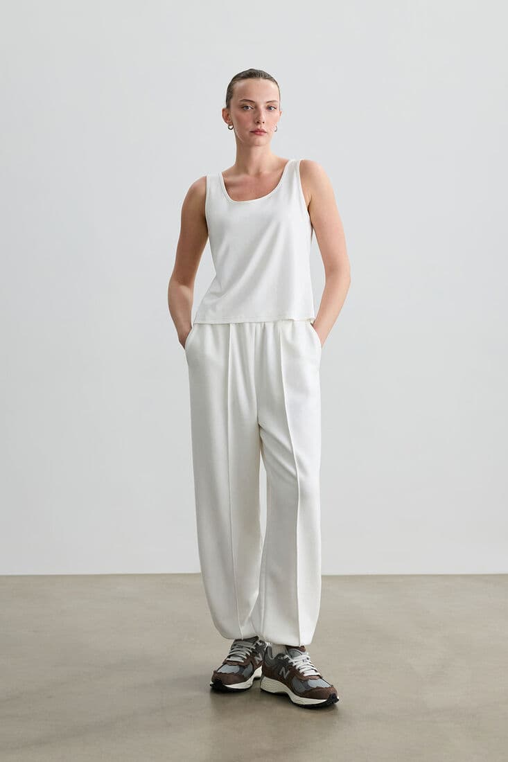EKRU ASKILI TOP
