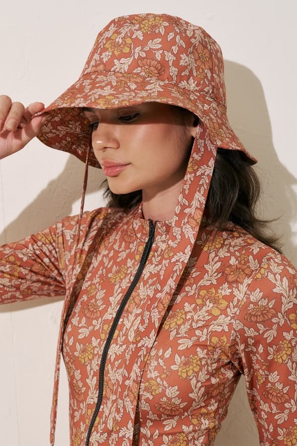 BAĞLAMALI BUCKET ŞAPKA TERRA FLORAL