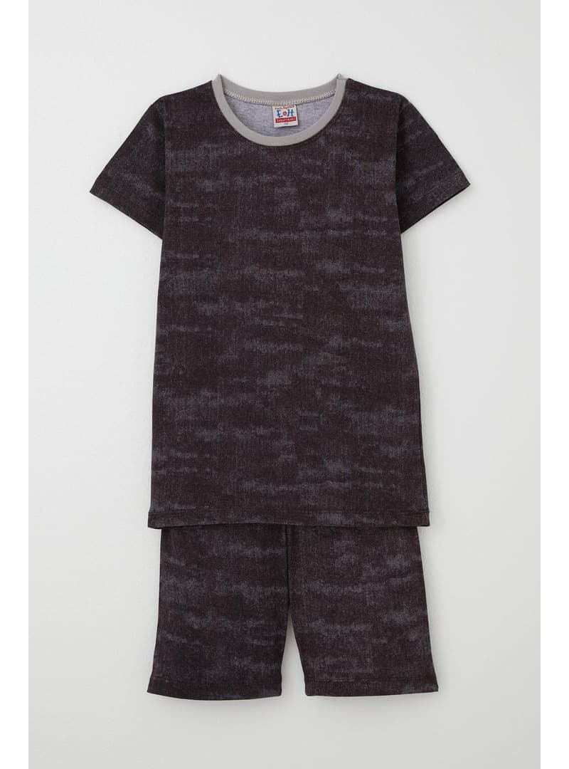 Desenli Pamuklu Pijama Takımı - 4-8 Yaş