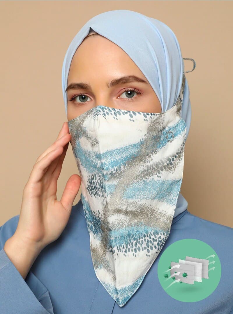 Desenli Pamuk Maske Çok Renkli