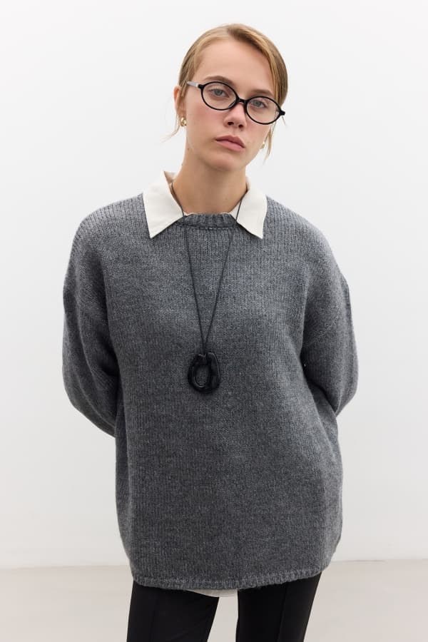 OVERSIZE KAZAK ANTRASİT