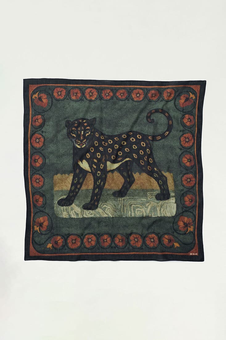 LEOPAR DESENLİ FULAR