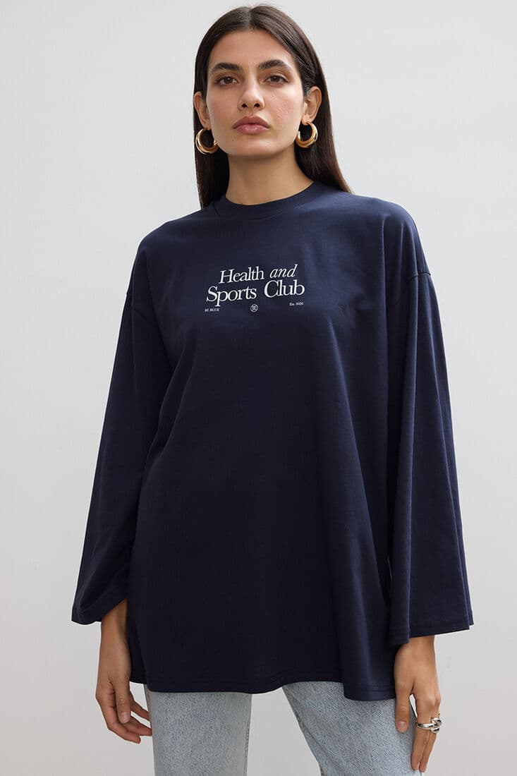 HEALTH AND SPORTS UZUN KOLLU T-SHIRT