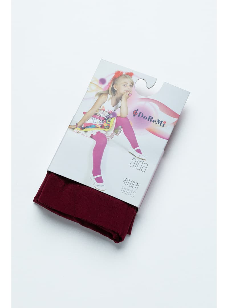 Çocuk Külotlu Çorap 40 Denye Bordo