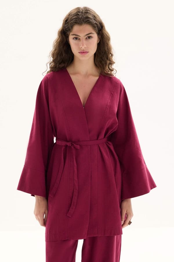 Naturel Bordo Kimono