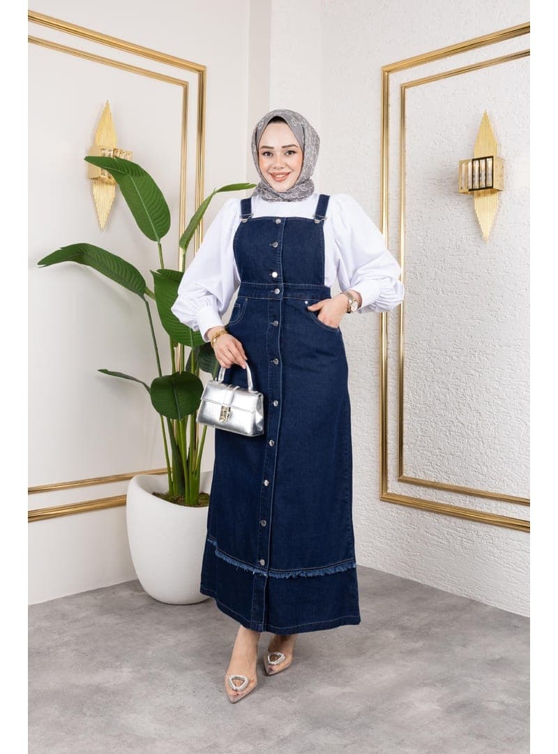 Kot Salopet 130cm Boy Koyu Mavi