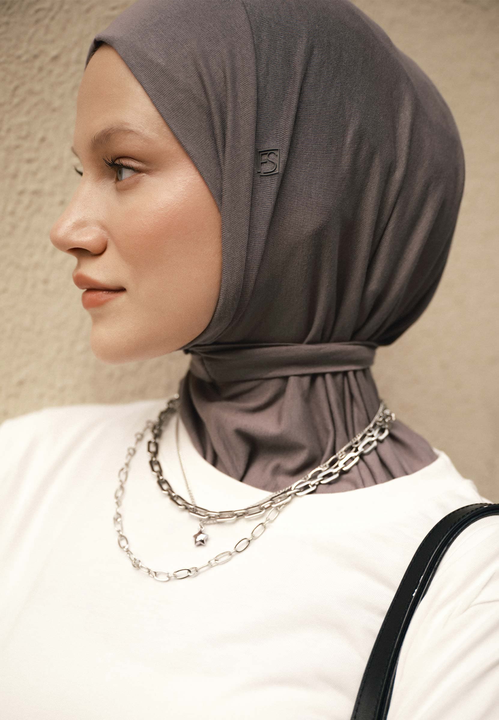 Athletic Hijab Koyu Gri