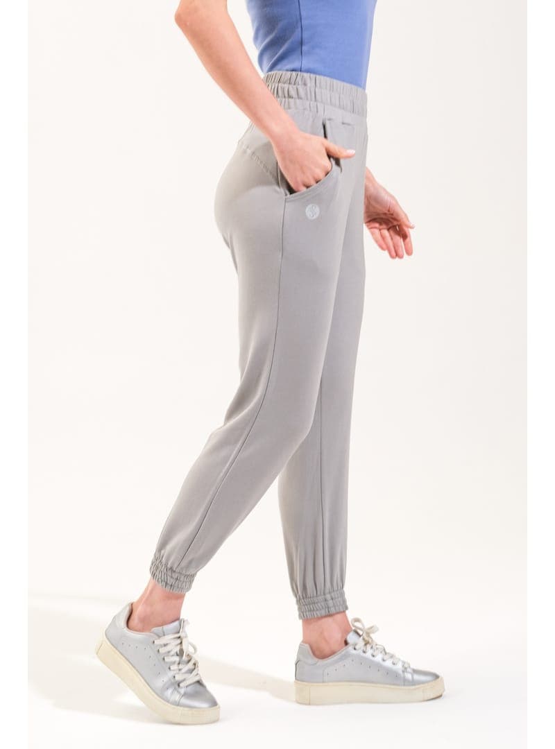 Modal Jogger Pantolon Cepli Gri