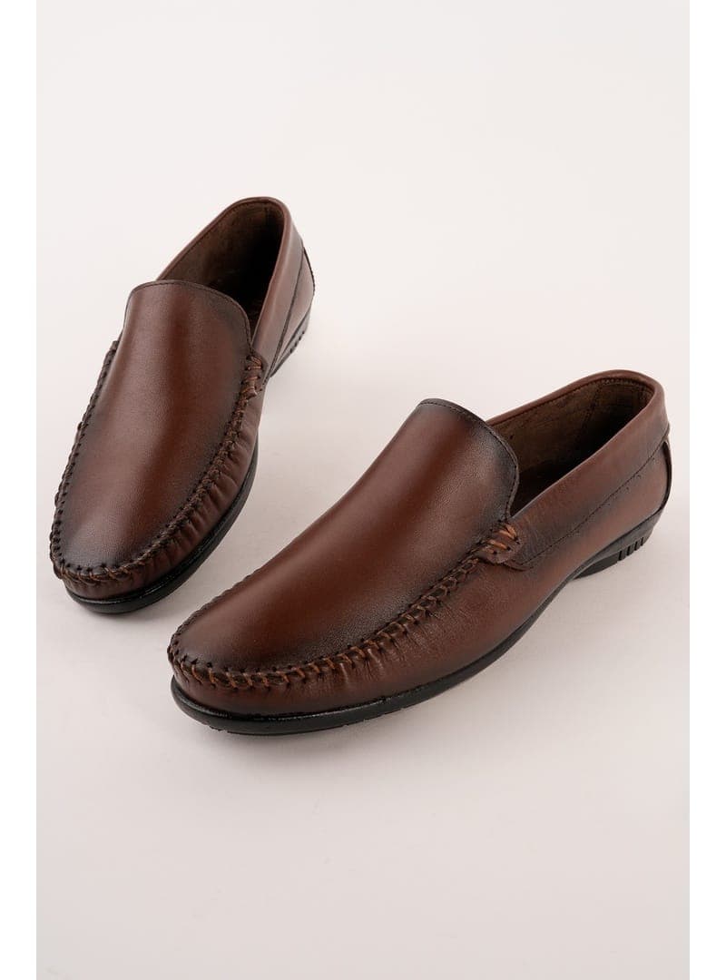 Hakiki Deri Bağcıksız Loafer Erkek Ayakkabı