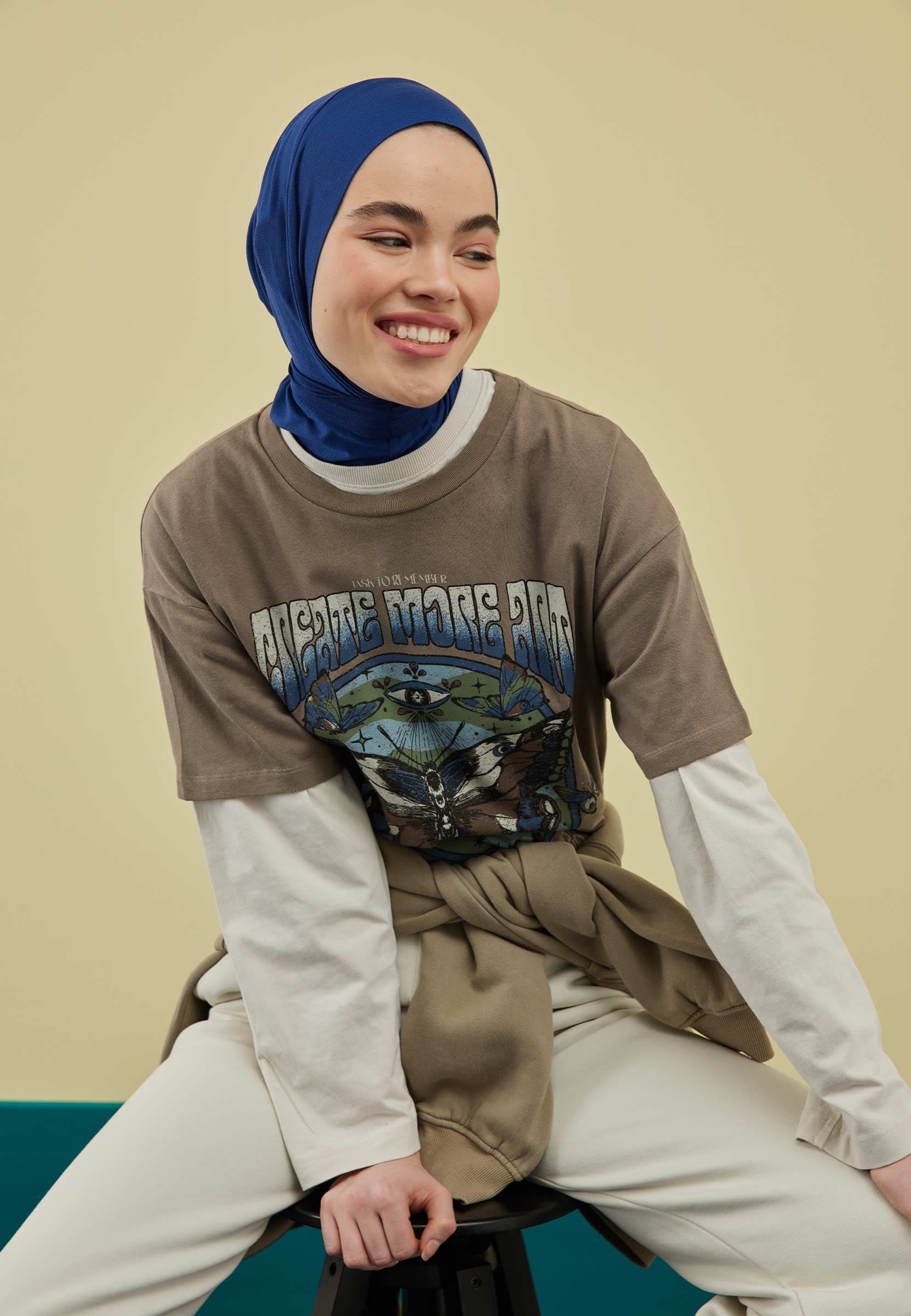 Athletic Hijab Koyu Mavi