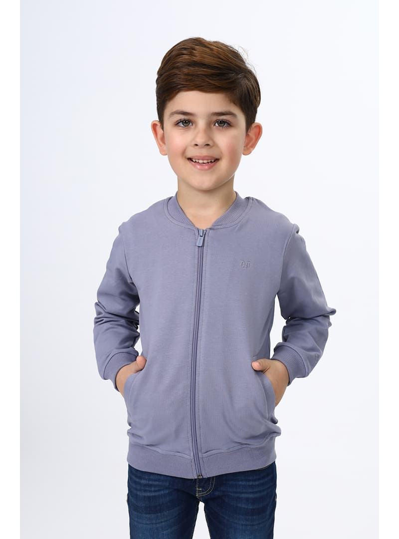 Erkek Çocuk Hırka Koyu Gri