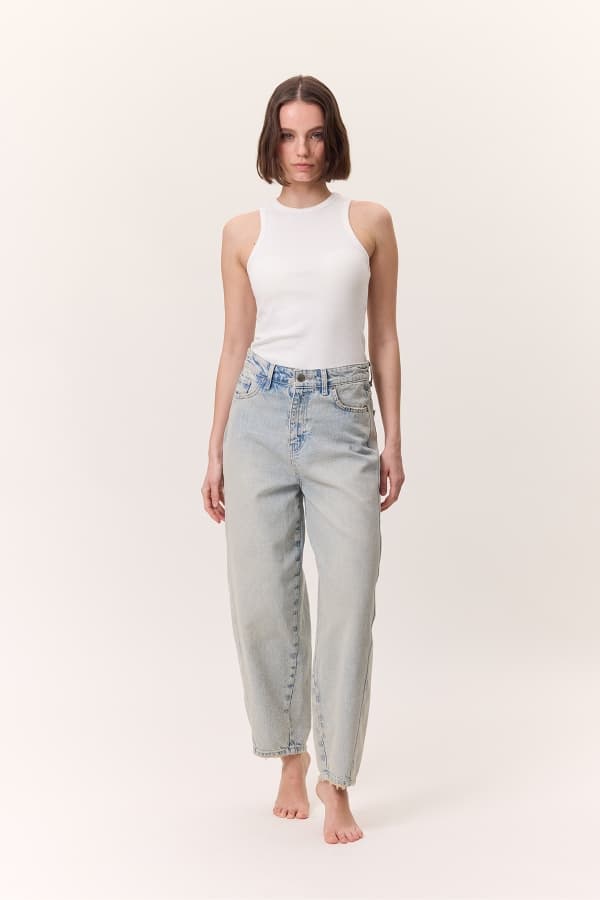BOL BAGGY FIT JEAN AÇIK MAVİ