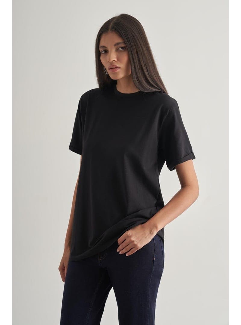 Siyah Oversize Basic Tişört