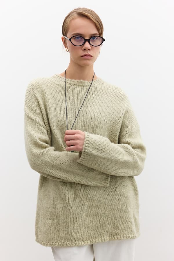 OVERSIZE KAZAK SOFT YEŞİL