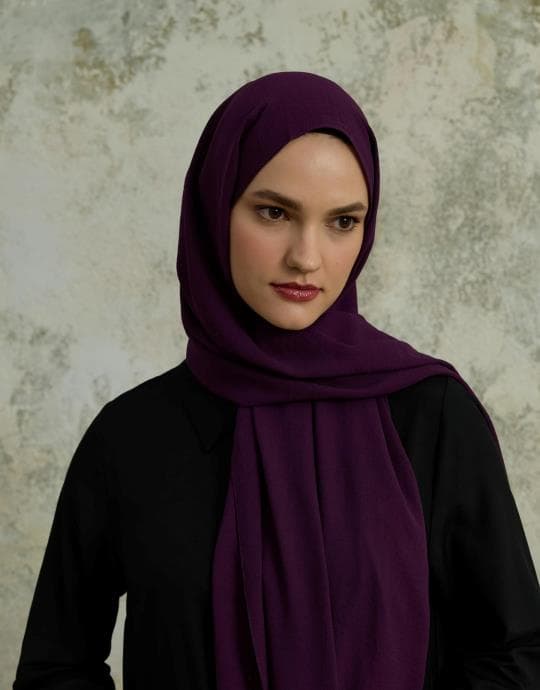 Bayan Mürdüm SarScarfs Cazz Şal
