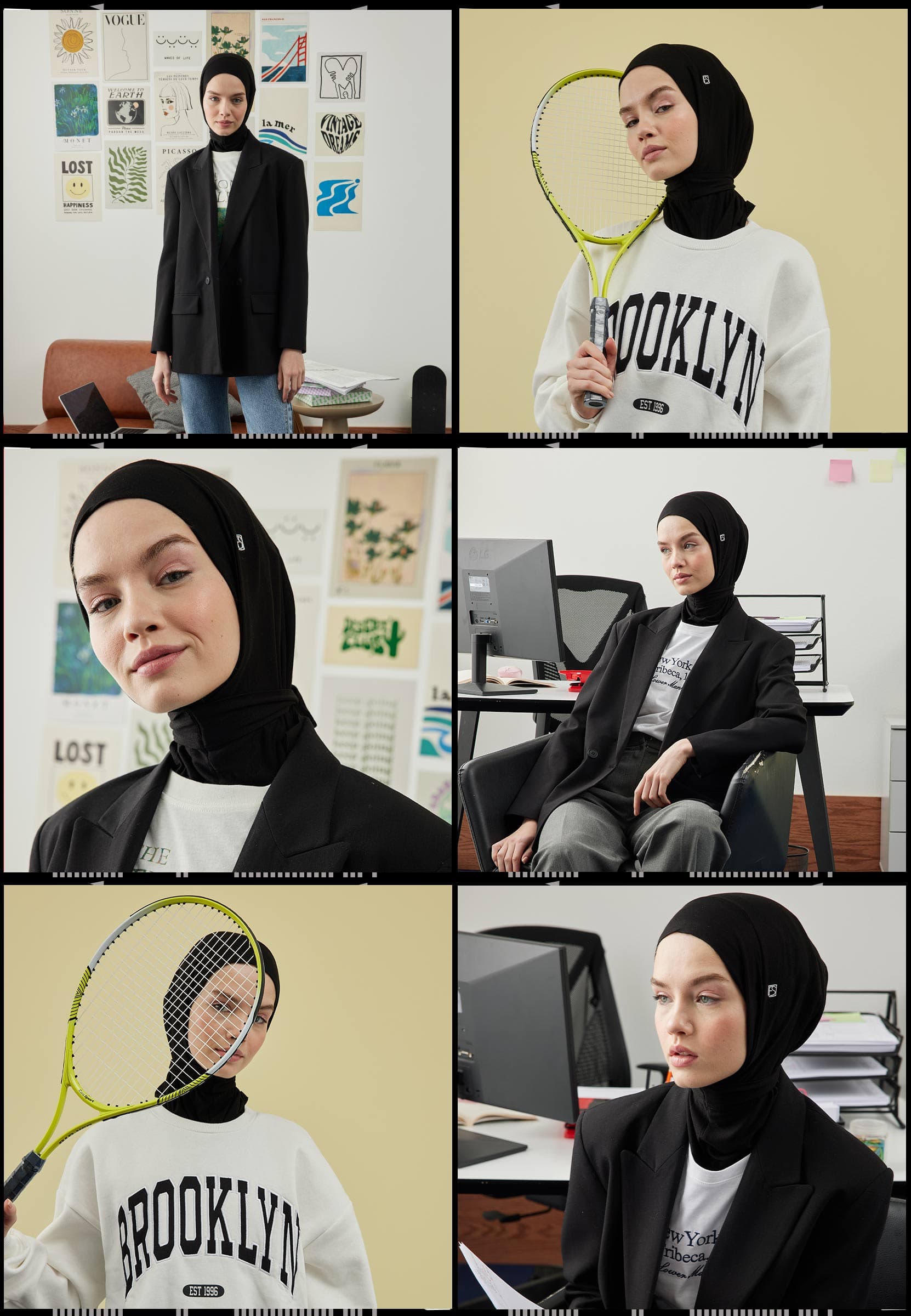 Athletic Hijab Siyah