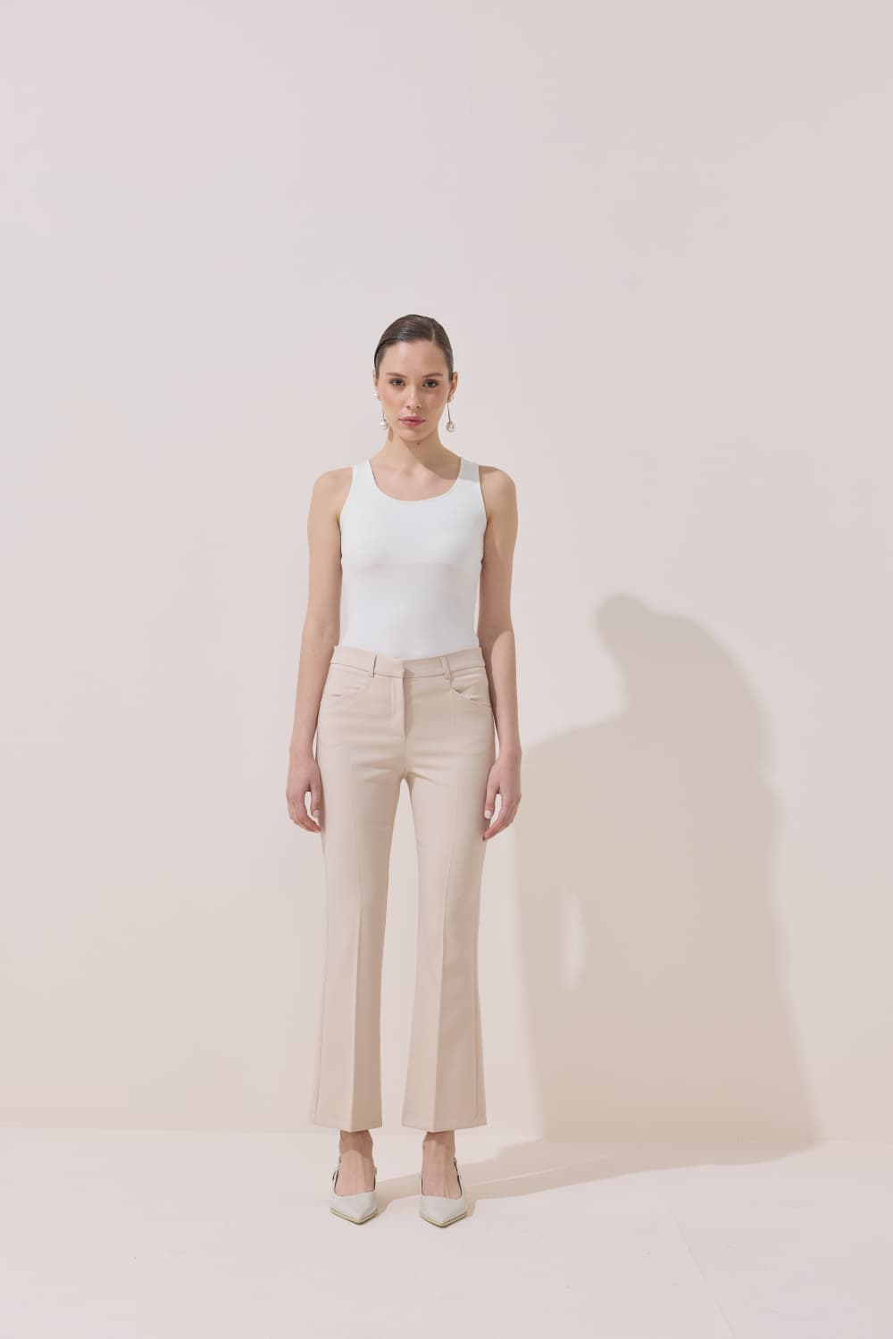 FLARE PANTOLON BEJ