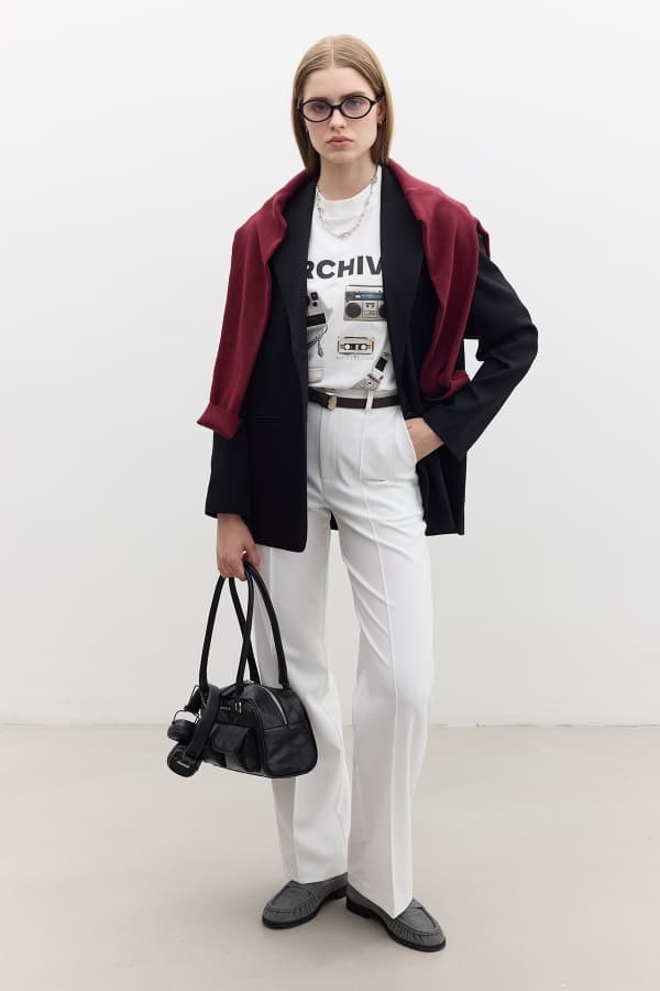 KLASİK KAPAMALI BLAZER CEKET SİYAH