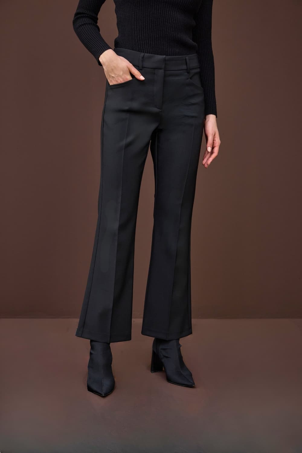FLARE PANTOLON SİYAH
