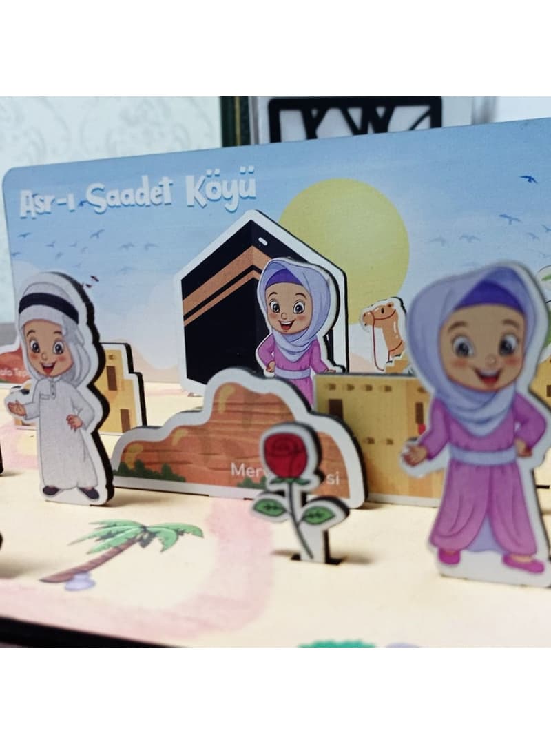 Ahşap Asr-ı Saadet Köyü Eğitici Oyuncak