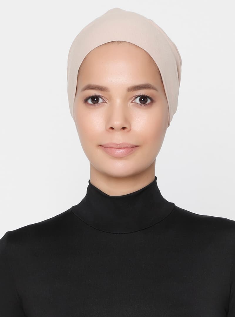 XL Bağcıklı Bone Açık Vizon Tuva Bone