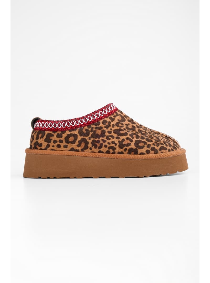 Taba Leopar Desenli Terlik