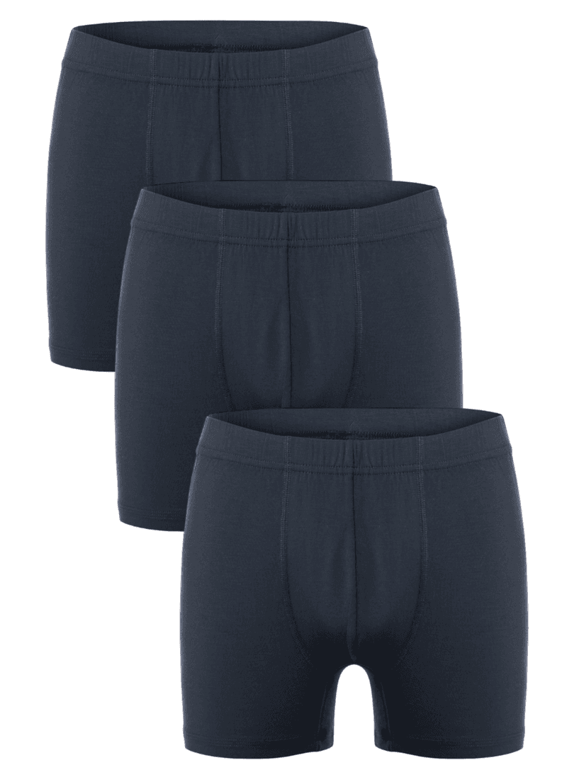 3lü Erkek Bambu Likralı Esnek Boxer Seti