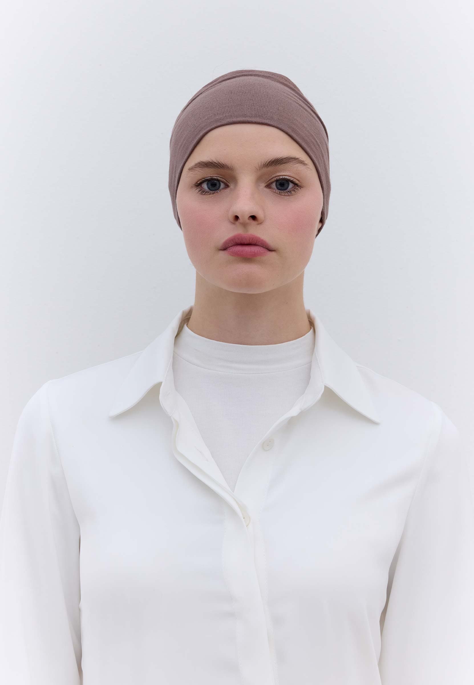Silikonlu Bandana Koyu Vizon